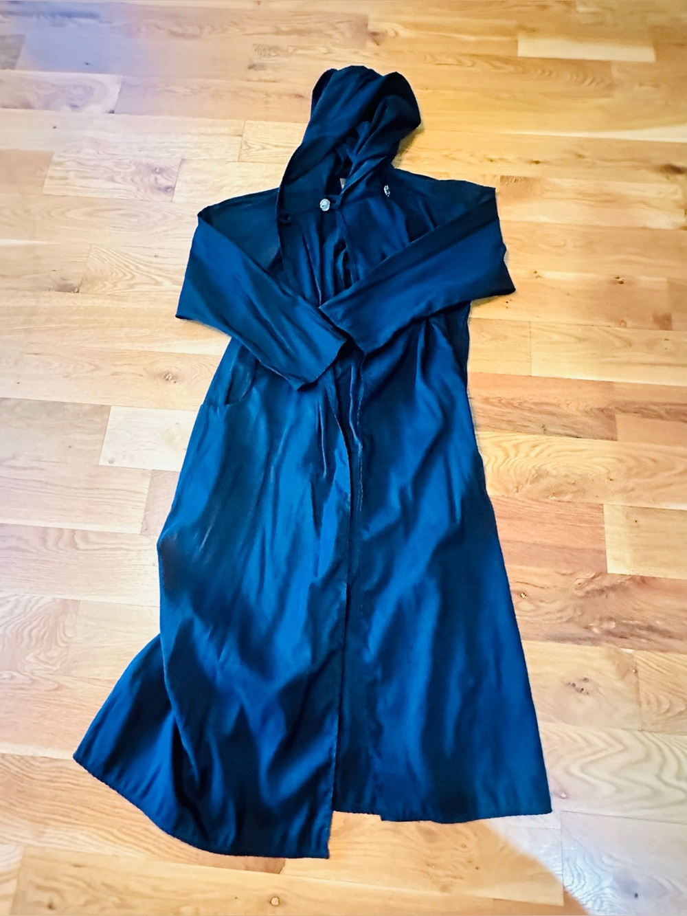 Vintage Maralyce Ferree Hooded Cloak w/Pockets & Button Cloak Cape  Large USA - Picture 9 of 14